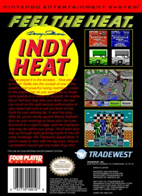 Danny Sullivan's Indy Heat (USA) box cover back